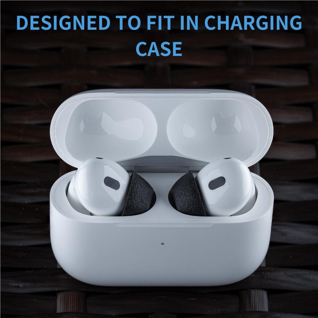 Comply TRUEGXP MAX Ear Tips for Apple AirPods Pro 1/2 (Black) [Large - 3 Pairs]