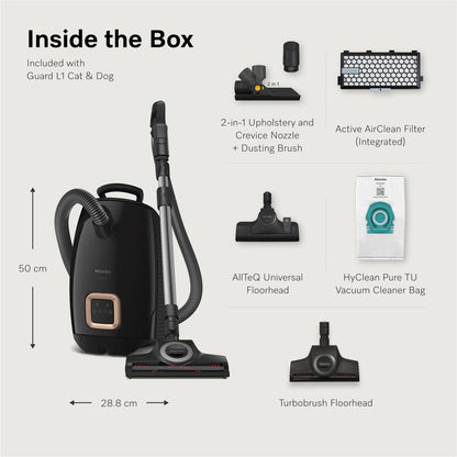 Miele Guard L1 Cat & Dog Bagged Vacuum Cleaner (Obsidian Black)
