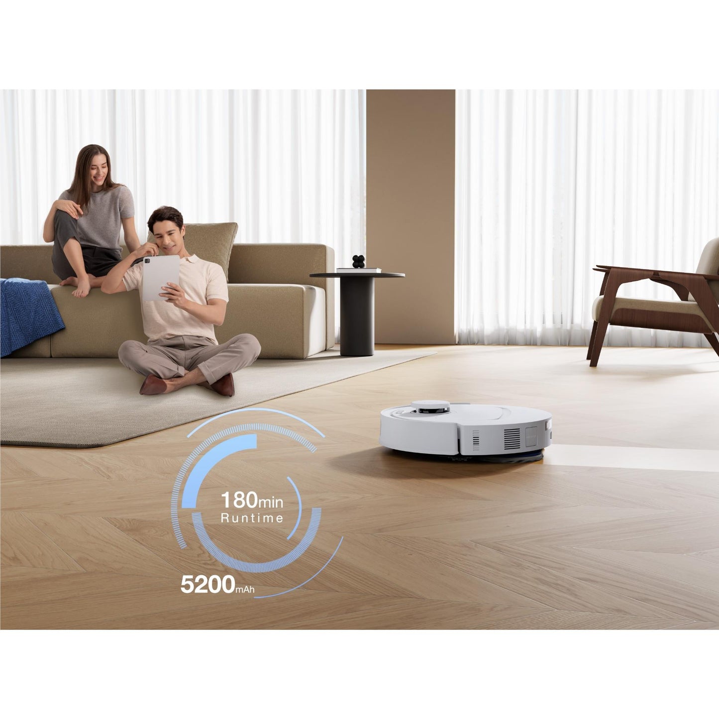 ECOVACS DEEBOT N50 Omni Robotic Vacuum (White)