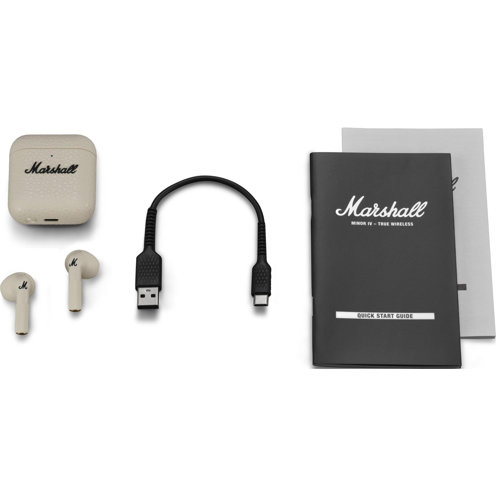 Marshall Minor IV True Wireless In-Ear Bluetooth Headphones (Cream)