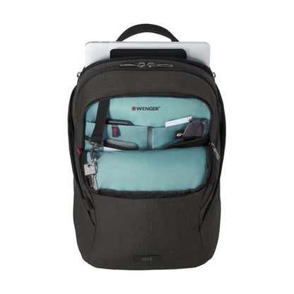 Wenger MX Light 16" Laptop Backpack Heather Grey SmartOrg Water Repellent