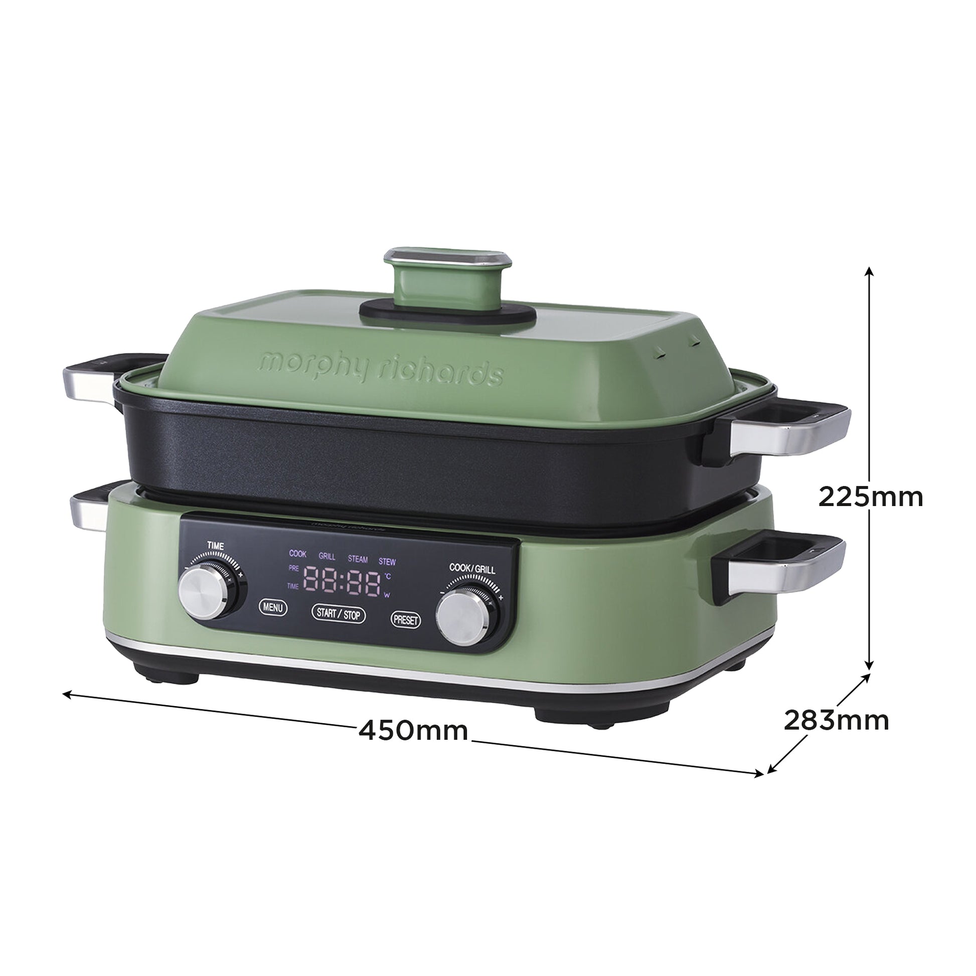 Morphy Richards 3L Non-stick Multifunction Electric Cooker Pan (Green)