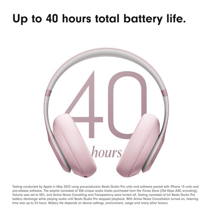 Beats Studio Pro ANC Over-Ear Wireless Headphones (Soft Pink)