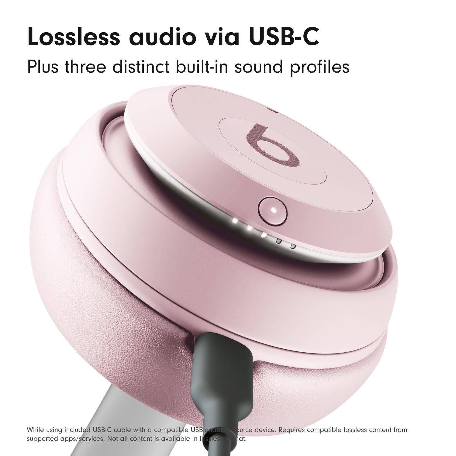 Beats Studio Pro ANC Over-Ear Wireless Headphones (Soft Pink)