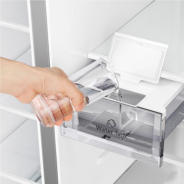 Hisense HRSBS633BW 632L PureFlat Side by Side Fridge (Black Steel)