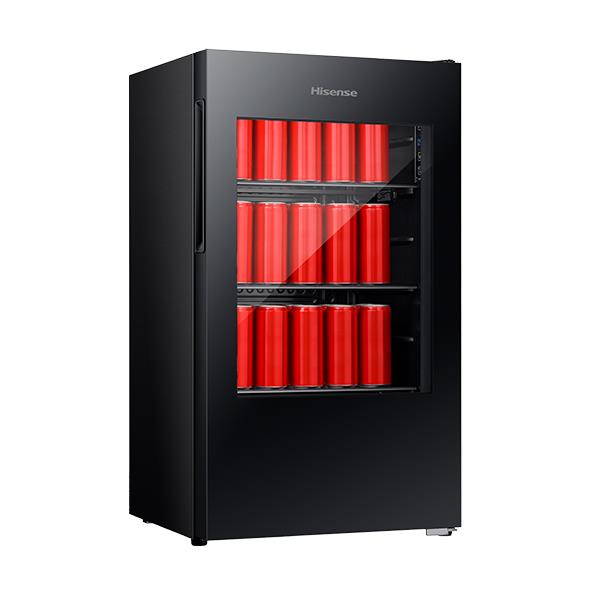 Hisense HRBC113 113 Can Beverage Cooler (Black Glass)