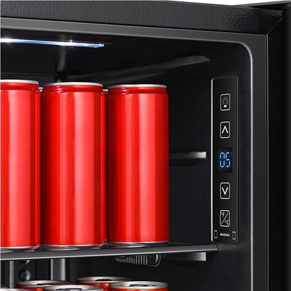 Hisense HRBC113 113 Can Beverage Cooler (Black Glass)