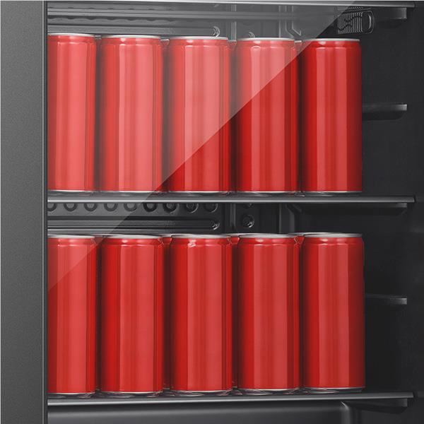 Hisense HRBC113 113 Can Beverage Cooler (Black Glass)