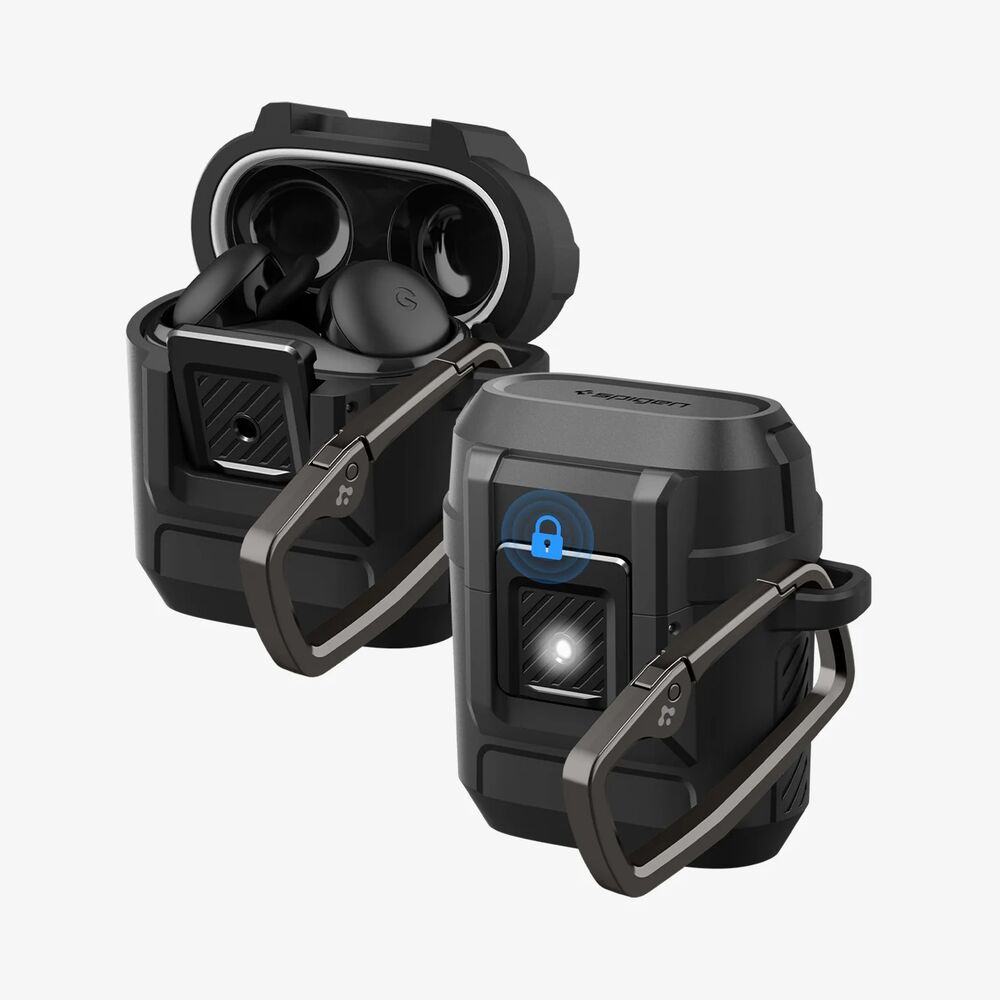 Spigen Google Pixel Buds 2a Lock Fit Case (Black)