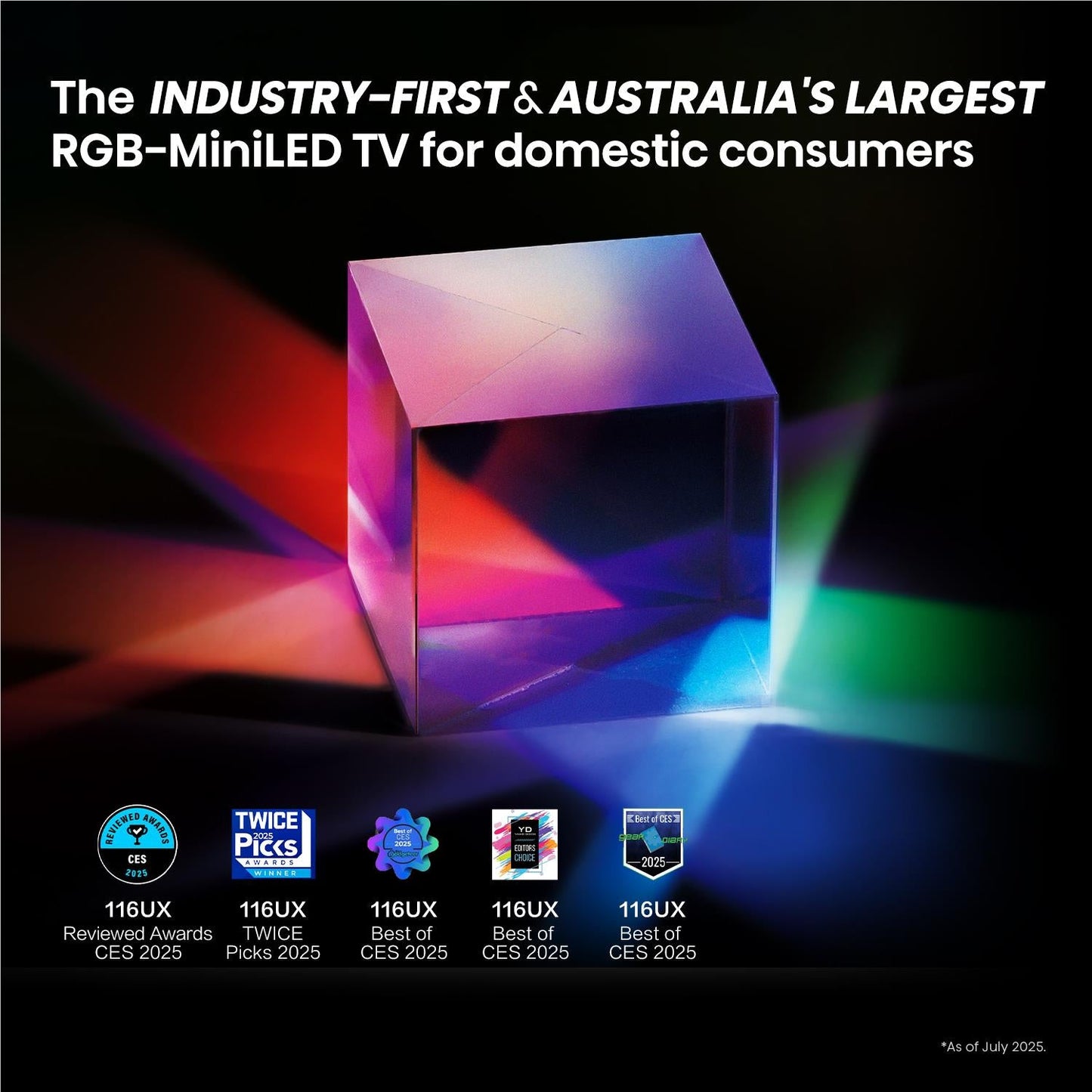 Hisense 116" UX ULED 4K UHD RGB Mini-LED Smart TV [2025]
