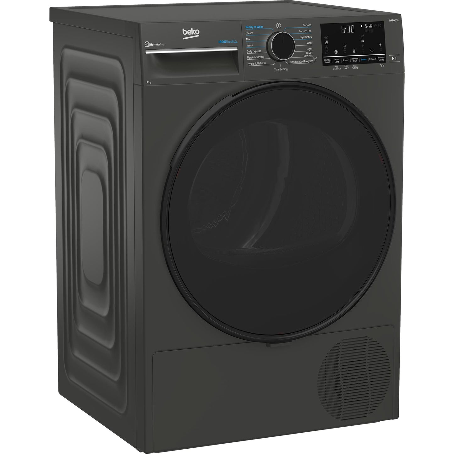Beko 9kg Heat Pump Tumble Dryer with Steam (Graphite)