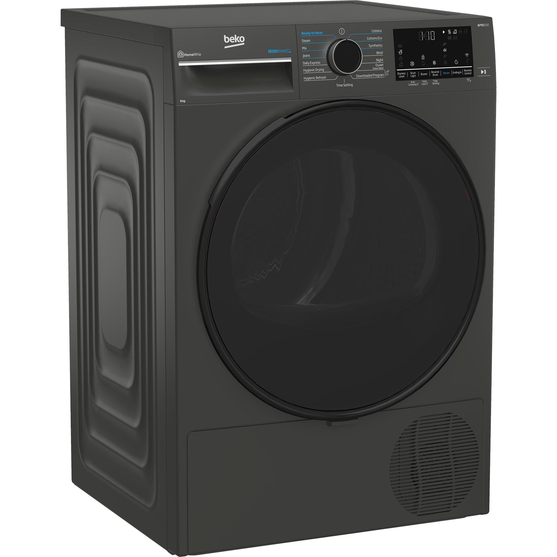 Beko 9kg Heat Pump Tumble Dryer with Steam (Graphite)