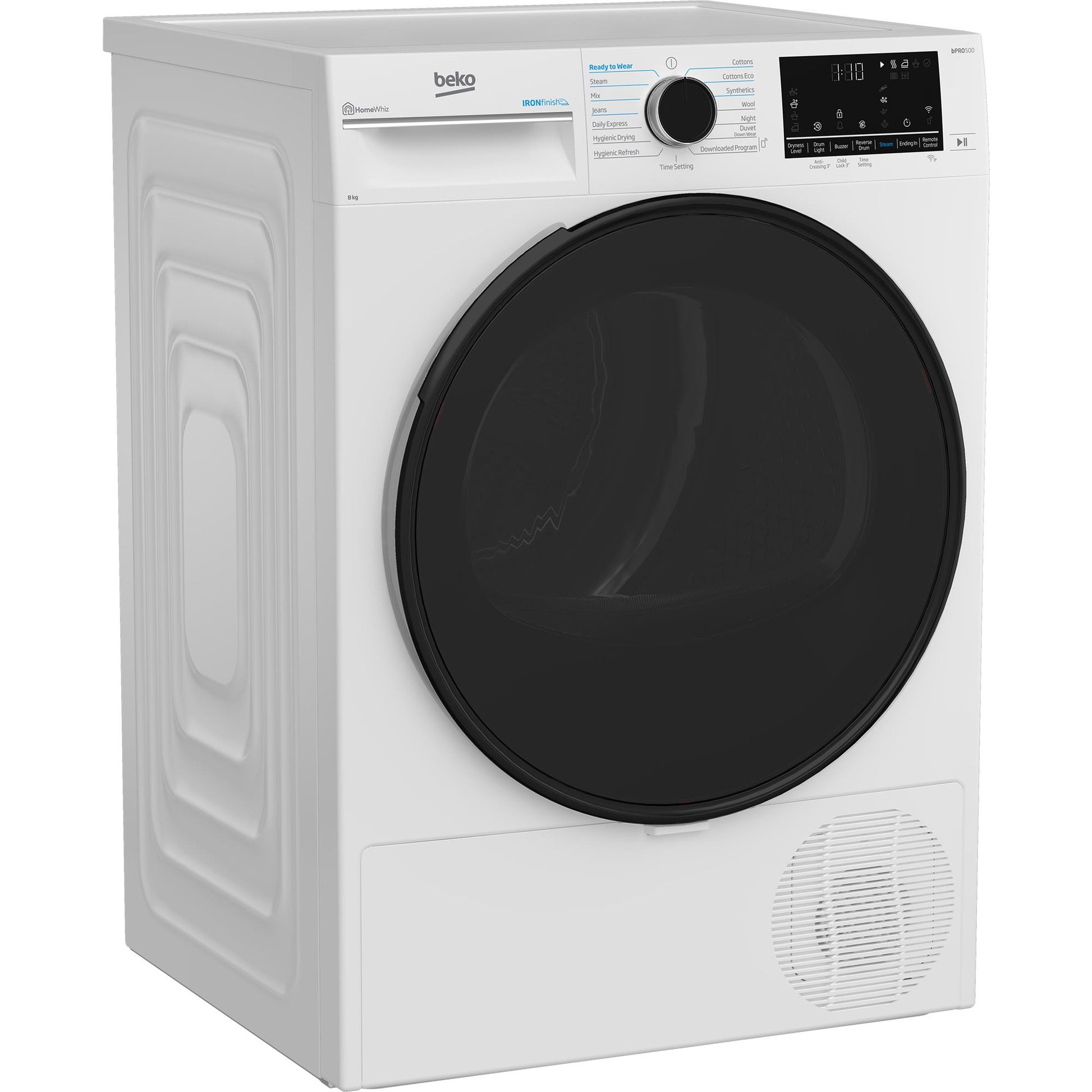 Beko 8kg Heat Pump Tumble Dryer with Steam (White)