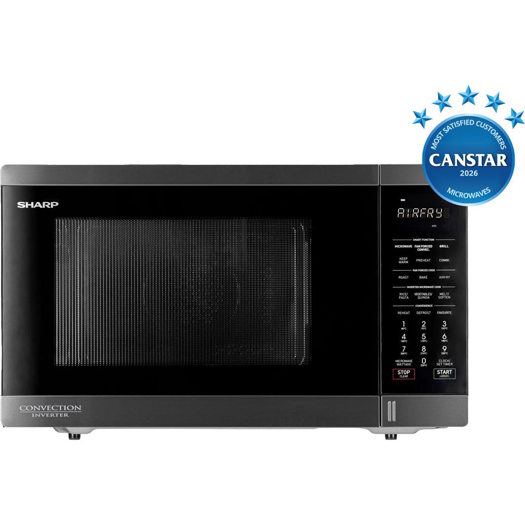 Sharp R321CAFBS 32L 1100W Airfry Convection Microwave (Black)