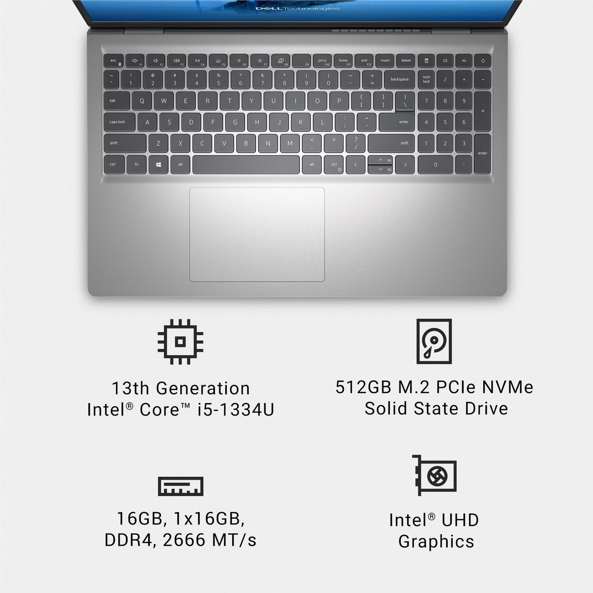 Dell 15 DC15250 15.6" Full HD Laptop (Intel Core i5)[512GB]