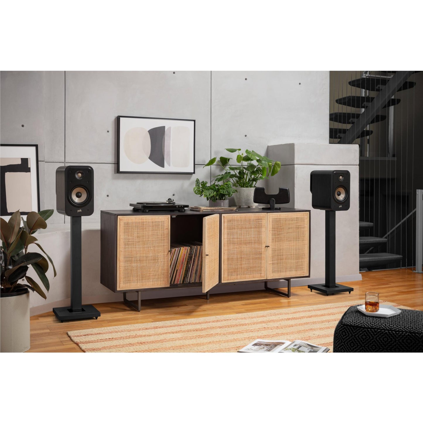 Polk Audio ES20 Bookshelf Speakers (Black)