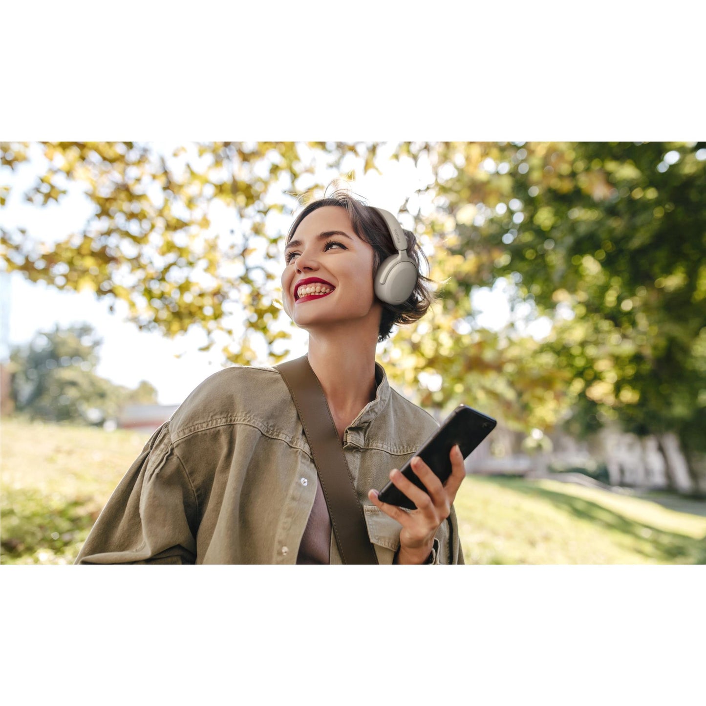 Philips TAH2300 Wireless Over-Ear Headphones (Beige)