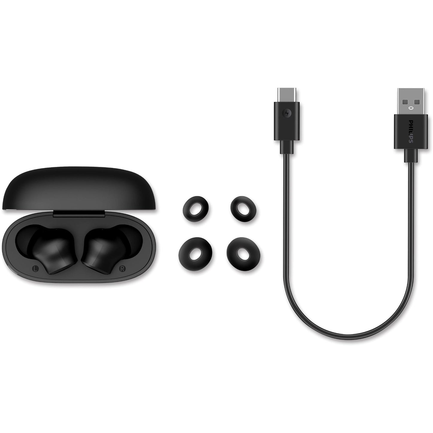 Philips TAT1109 True Wireless In-Ear Headphones (Black)