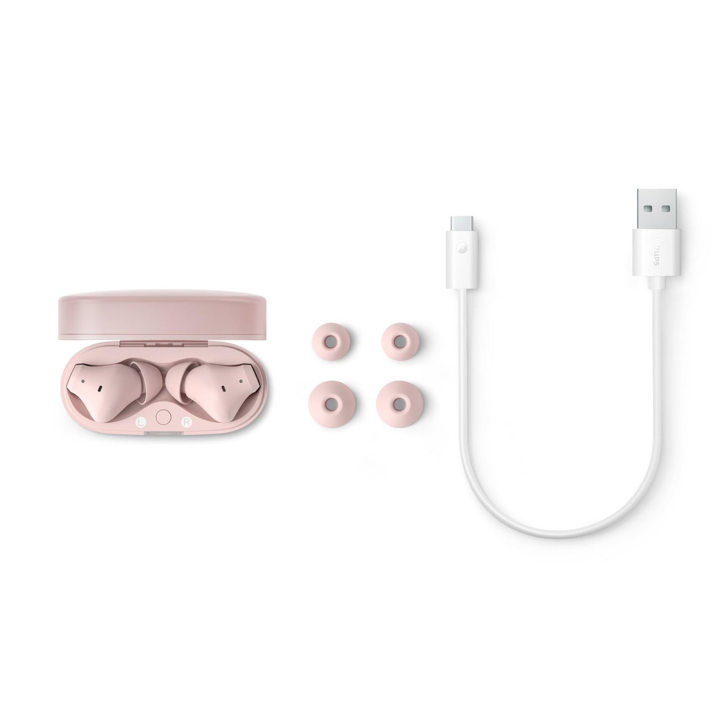 Philips TAT2000 True Wireless Earbuds (Pink)