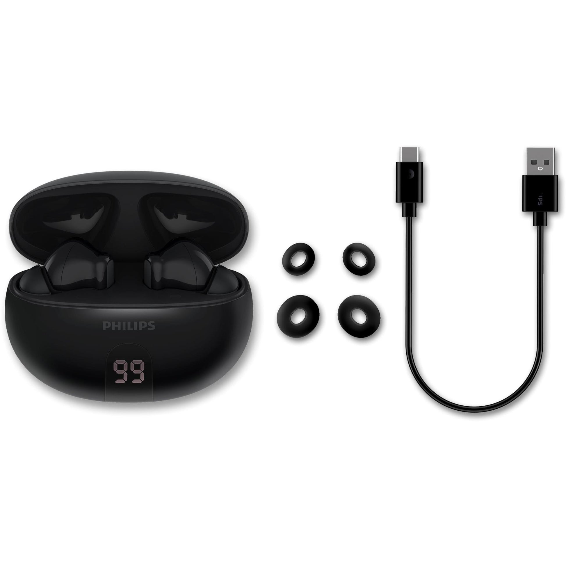 Philips TAT3559 True Wireless ANC Earbuds (Black)