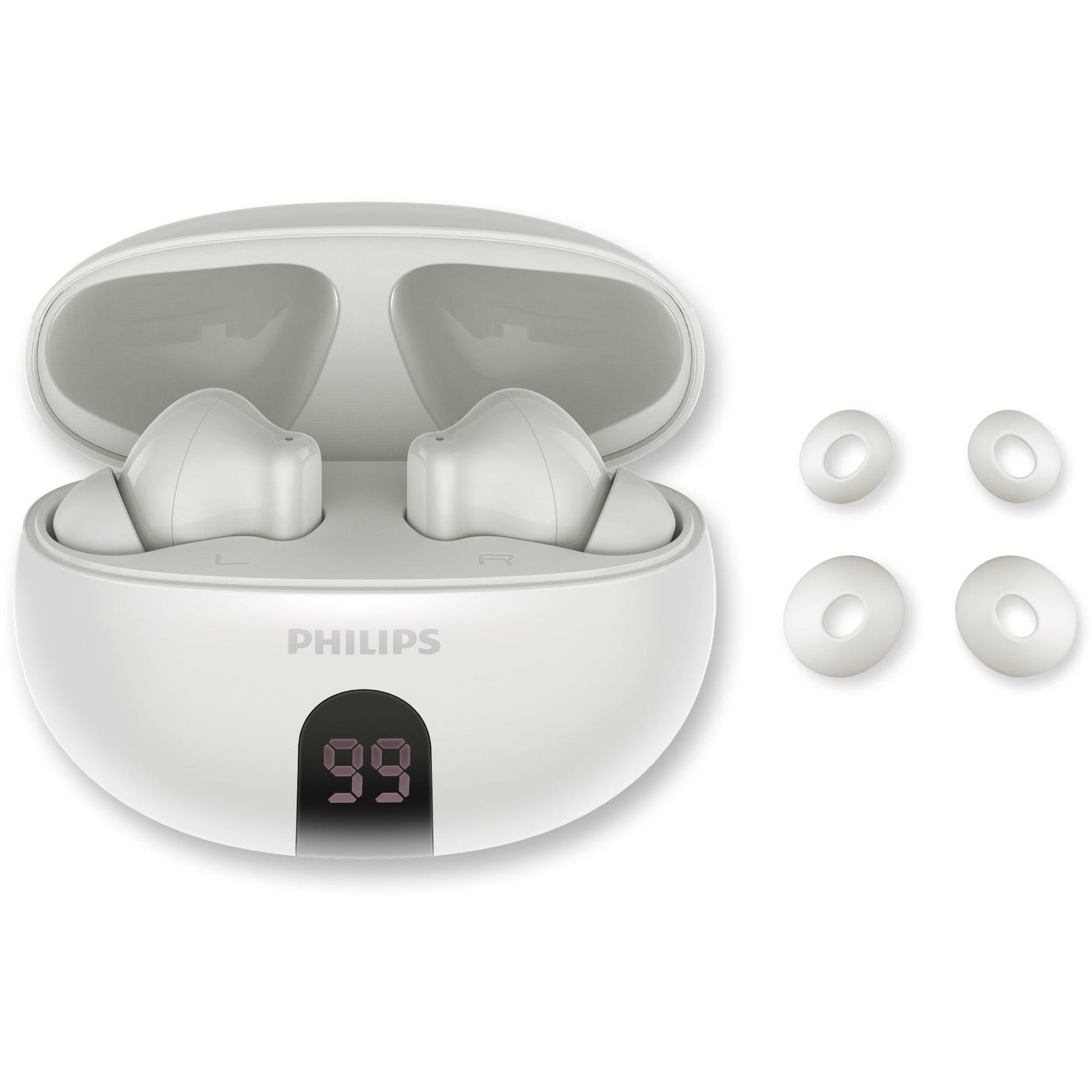 Philips TAT3559 True Wireless ANC Earbuds (White)
