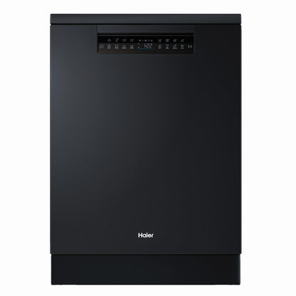 Haier HDW15F4B1 600 Series 15-Place Freestanding Dishwasher (Black)