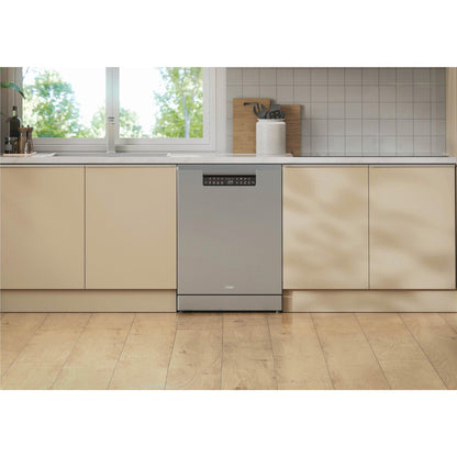 Haier HDW15F4S1 600 Series 15-Place Freestanding Dishwasher (Satina)