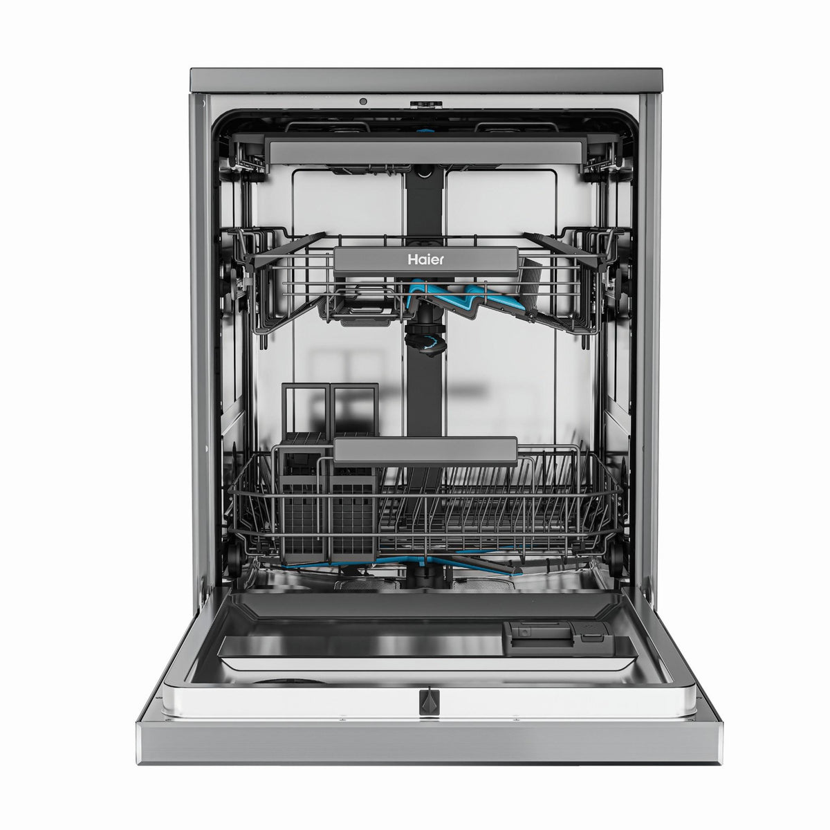 Haier HDW15F4S1 600 Series 15-Place Freestanding Dishwasher (Satina)
