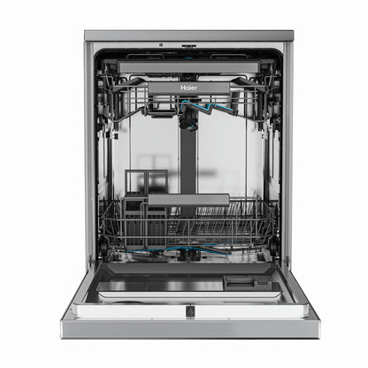 Haier HDW15F4S1 600 Series 15-Place Freestanding Dishwasher (Satina)
