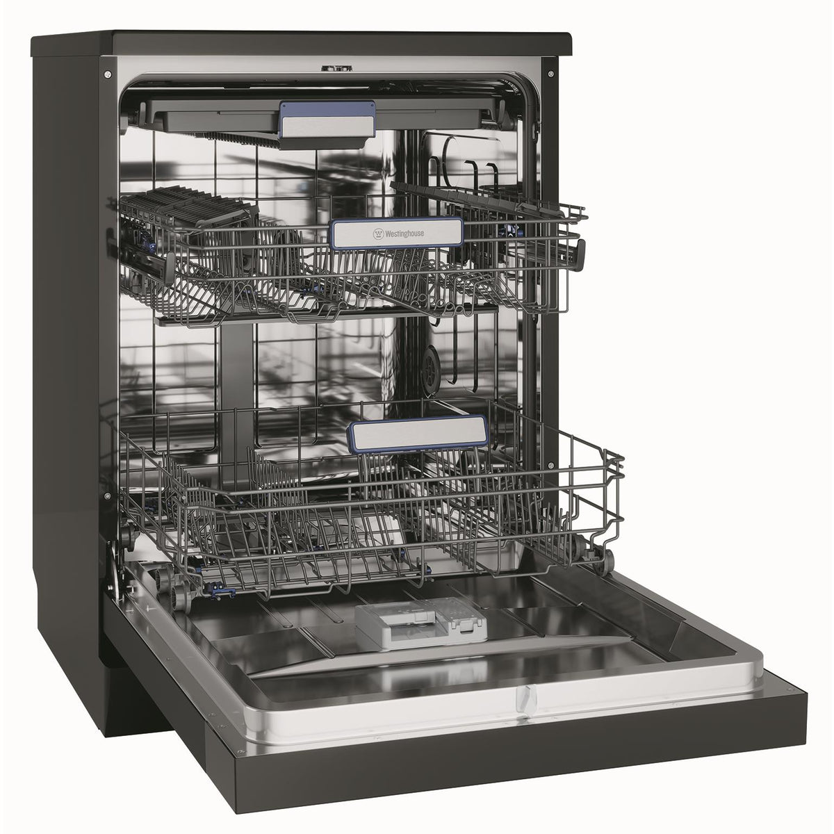 Westinghouse WSF6606KXC 15-Place Setting Freestanding Dishwasher (Black)