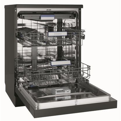 Westinghouse WSF6606KXC 15-Place Setting Freestanding Dishwasher (Black)