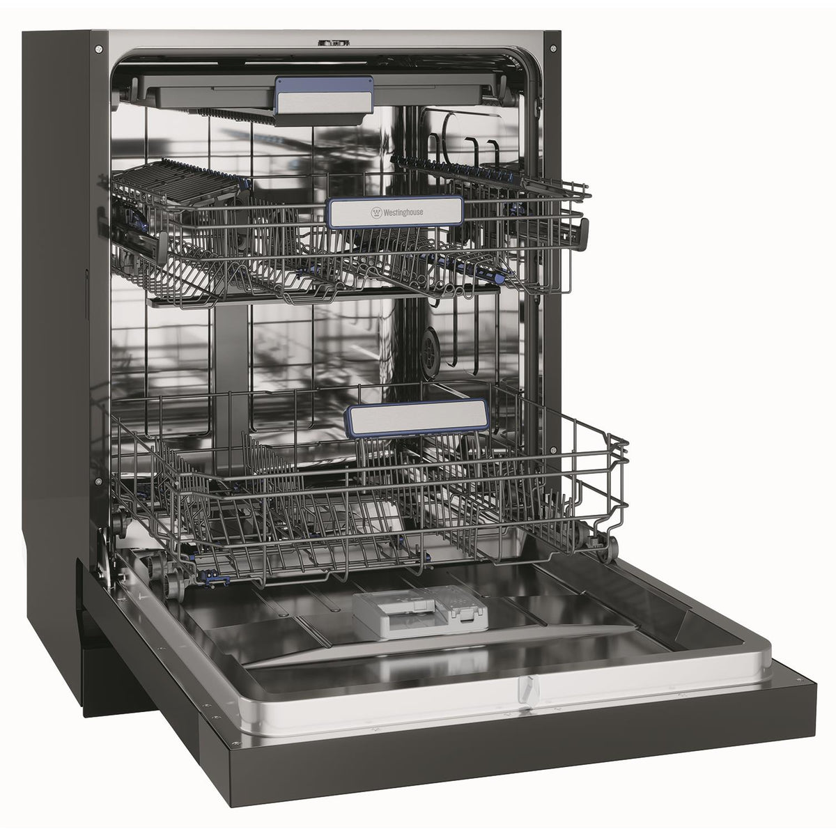 Westinghouse WSF6608KXC 15-Place Setting Freestanding Dishwasher (Black)