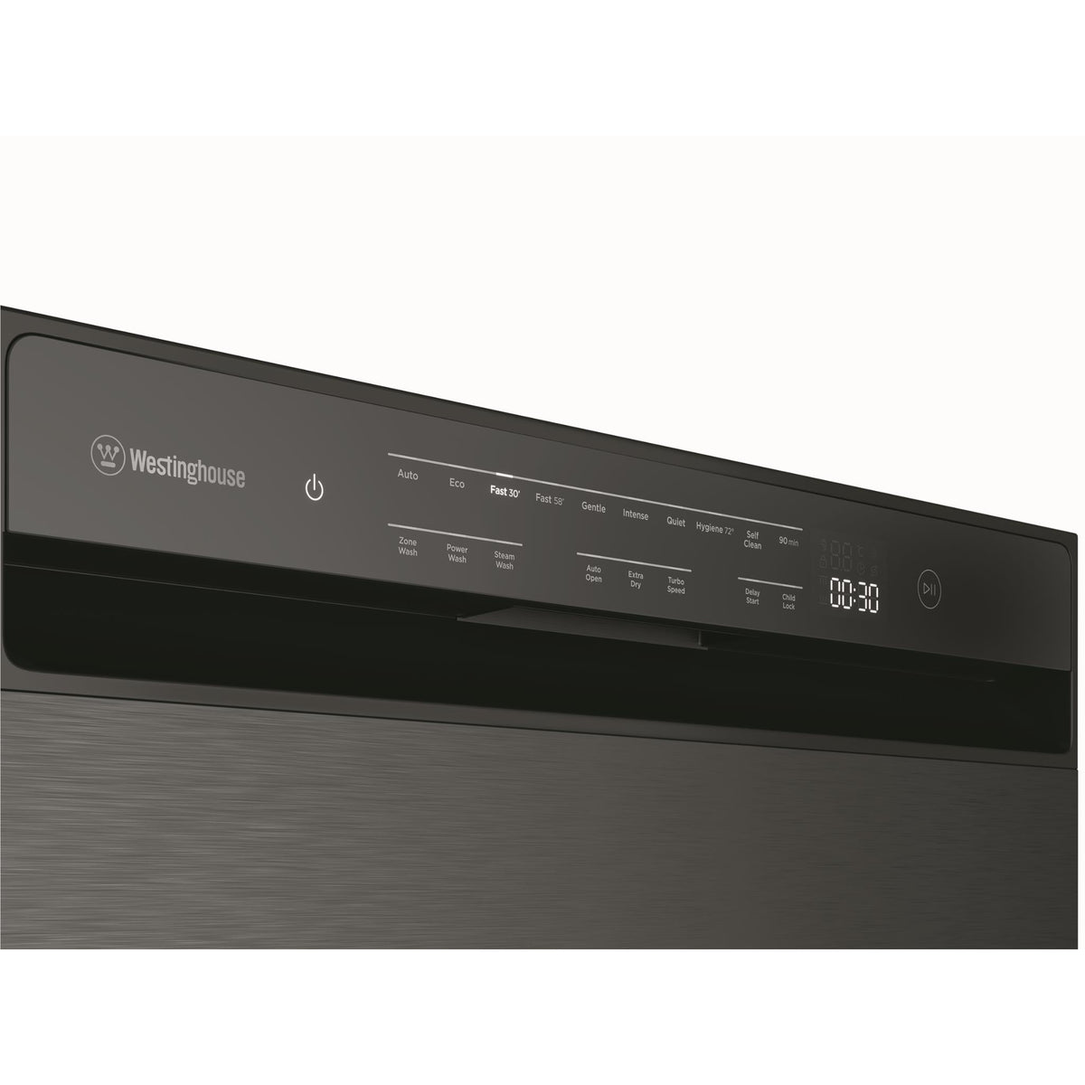 Westinghouse WSF6608KXC 15-Place Setting Freestanding Dishwasher (Black)
