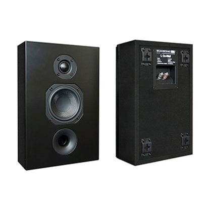 Scansonic HD 2-Pieces L Series On-Wall Home Speakers 120W (Black)