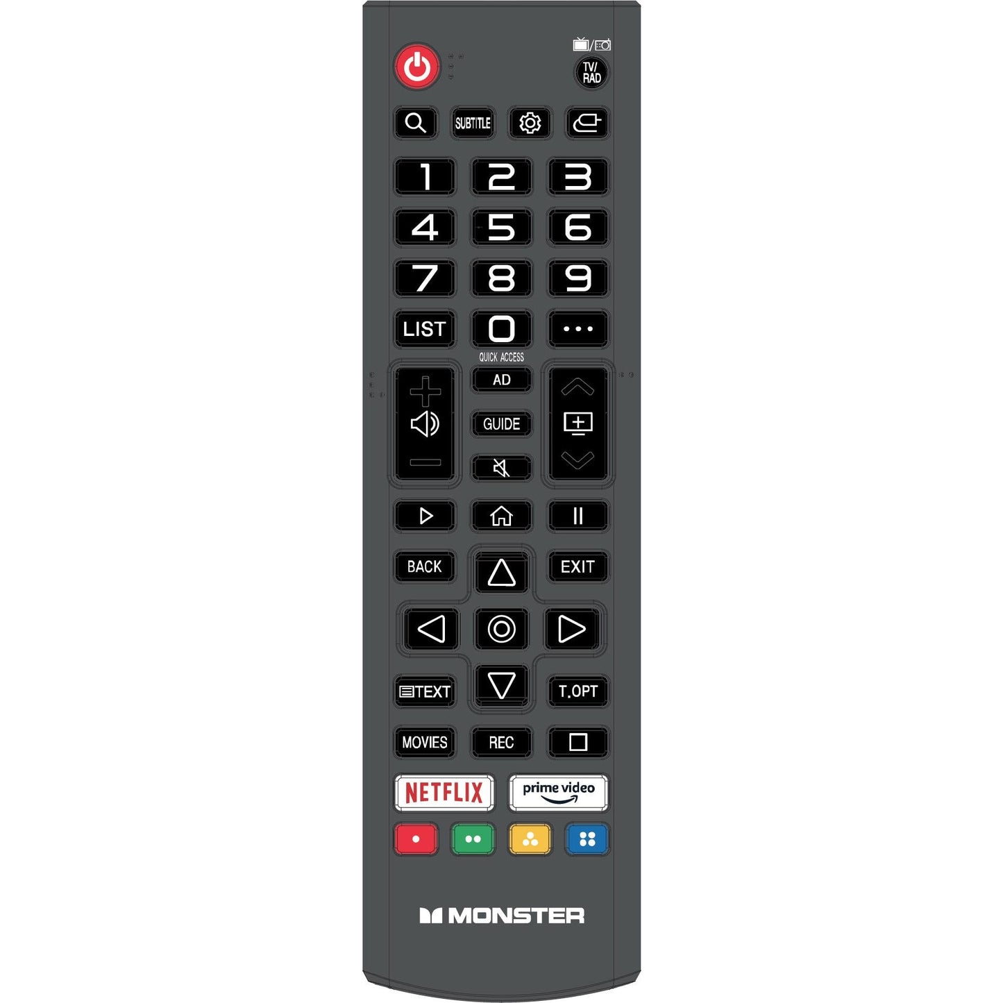 Monster 24" HD LED Battery Smart TV with 12V