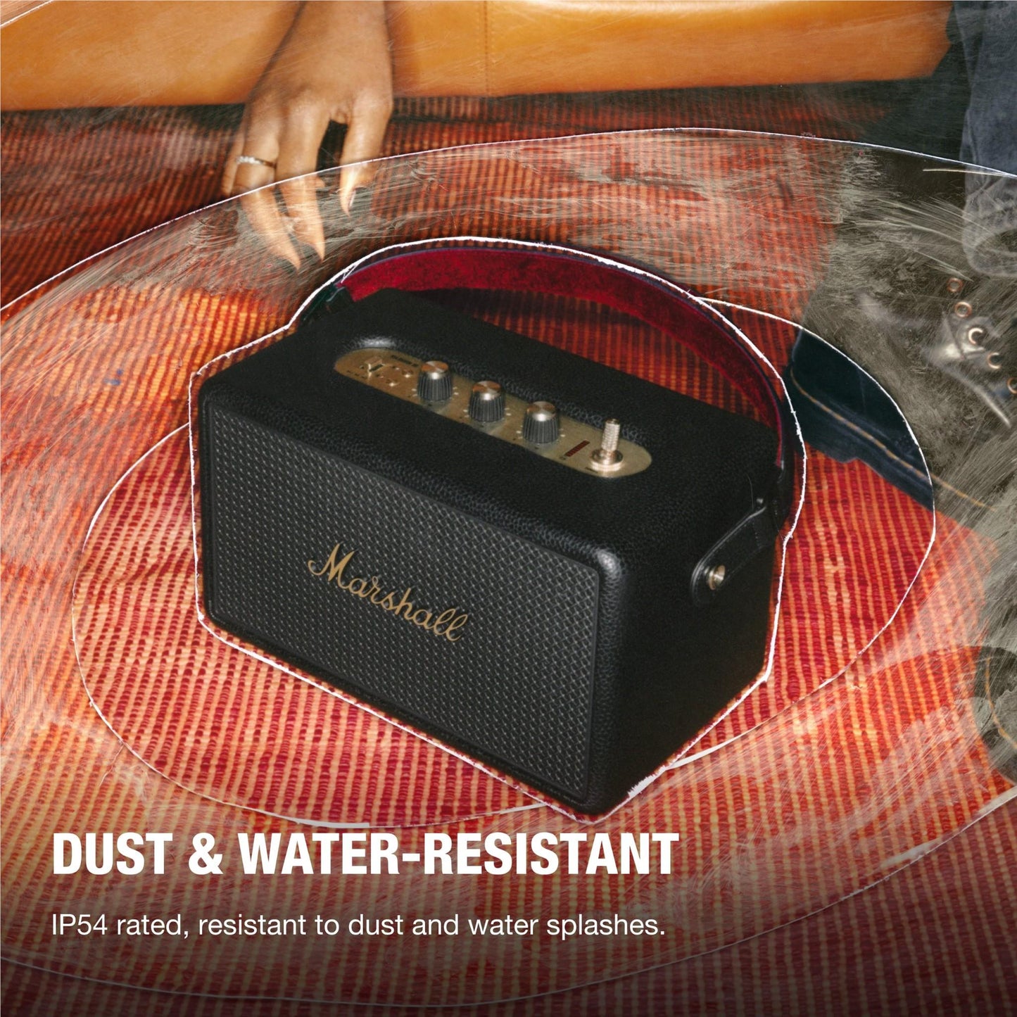 Marshall Kilburn III Portable Speaker (Black & Brass)