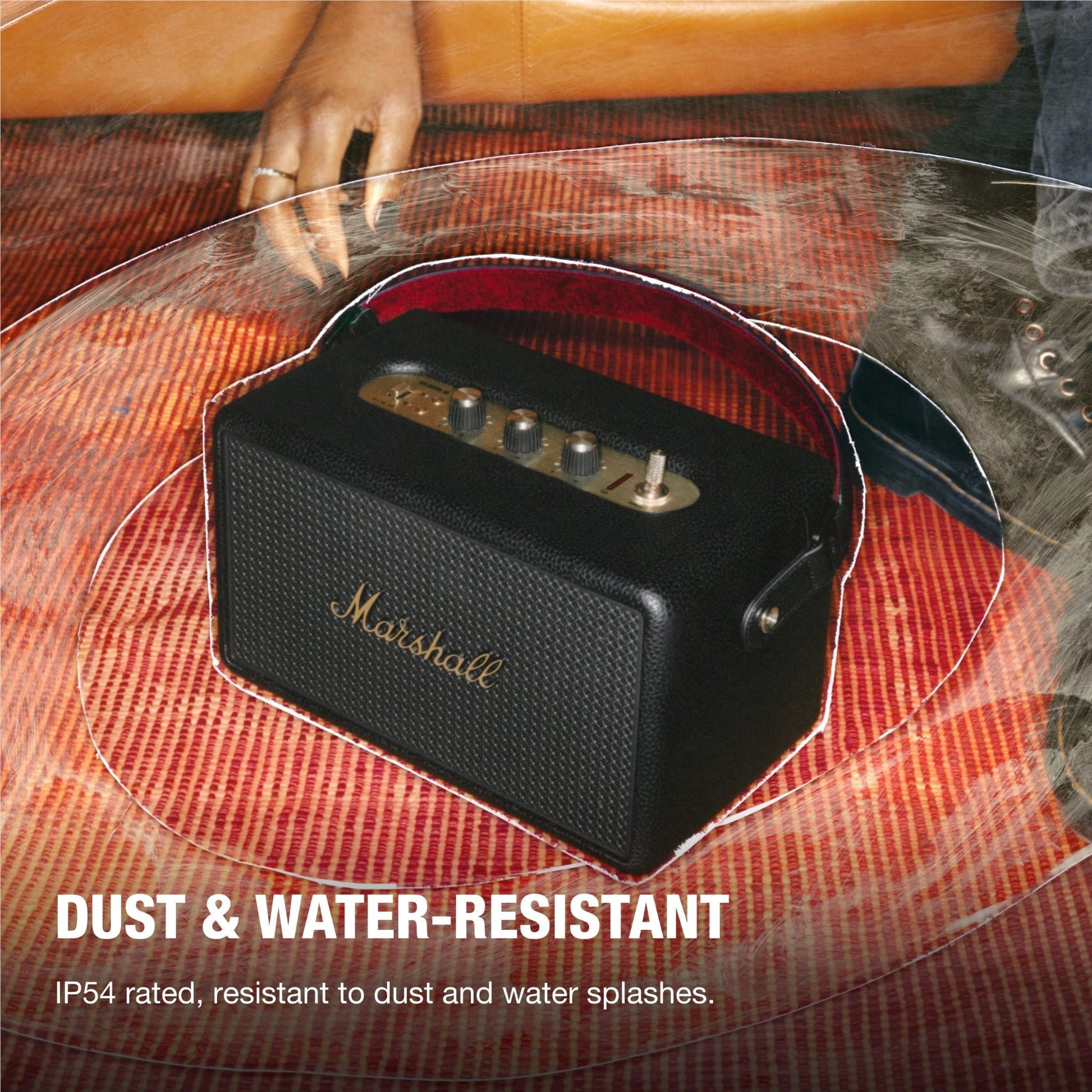 Marshall Kilburn III Portable Speaker (Black & Brass)