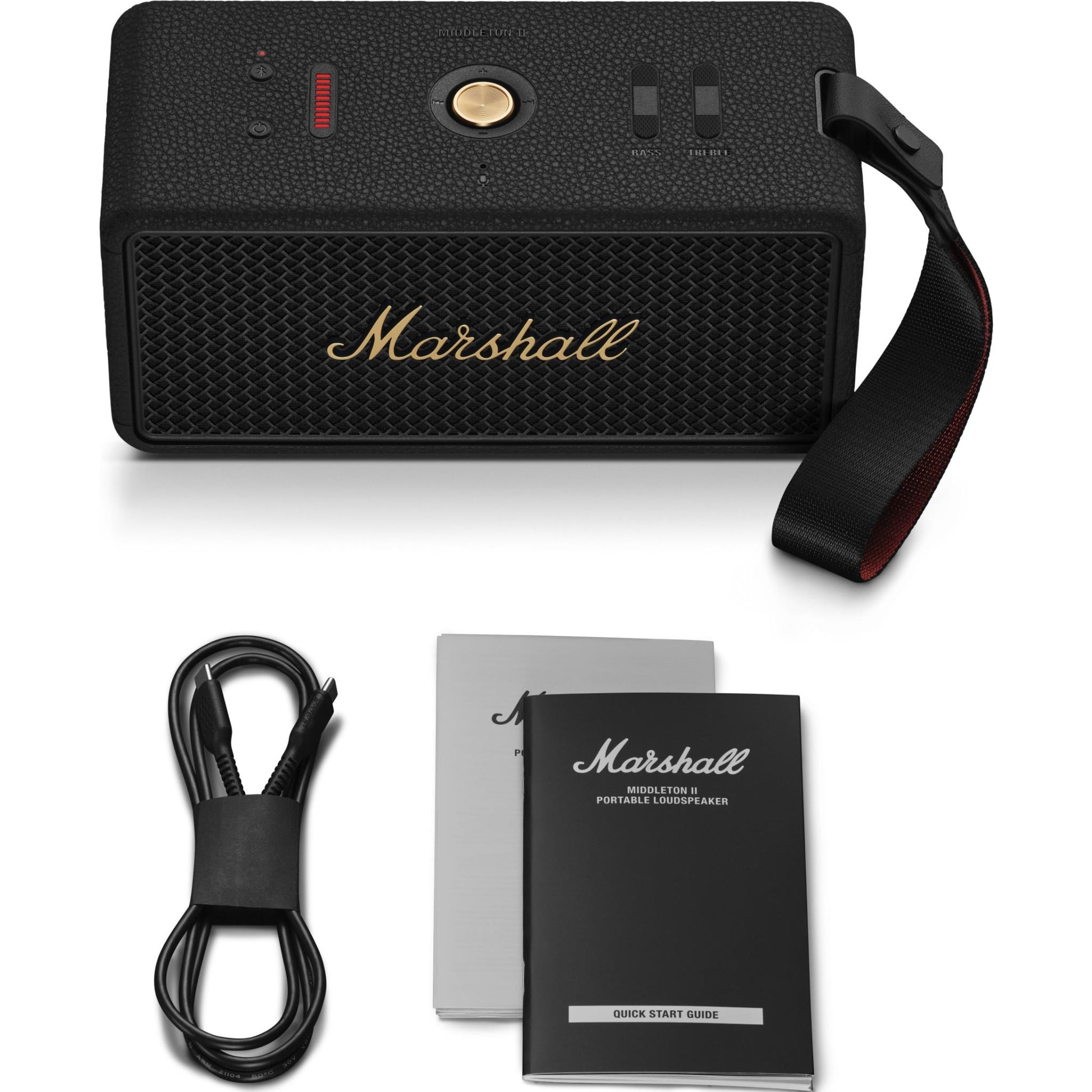 Marshall Middleton II Portable Speaker (Black & Brass)