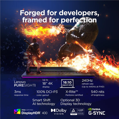 Lenovo Legion 9i 18" WQUXGA 240Hz Gaming Laptop (Intel Core Ultra 9-275HX)[GeForce RTX 5090]