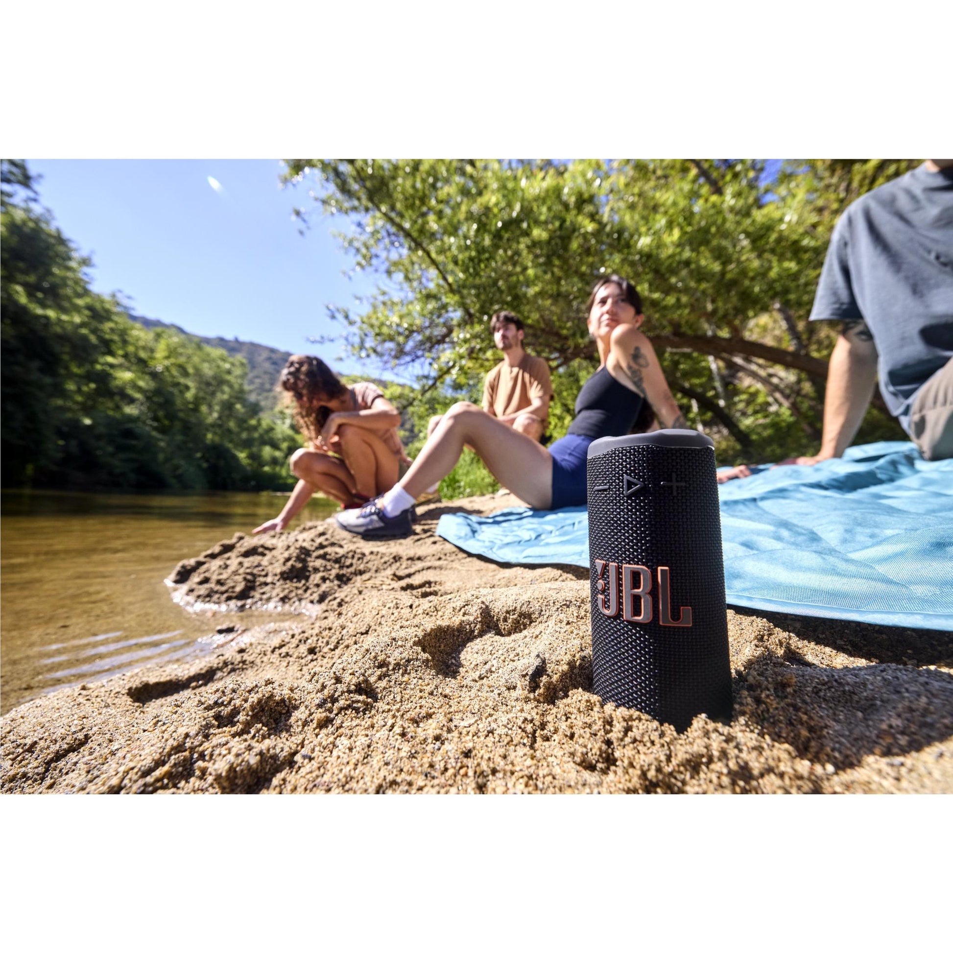 JBL Grip Compact Portable Speaker with Ambient Light (Black)