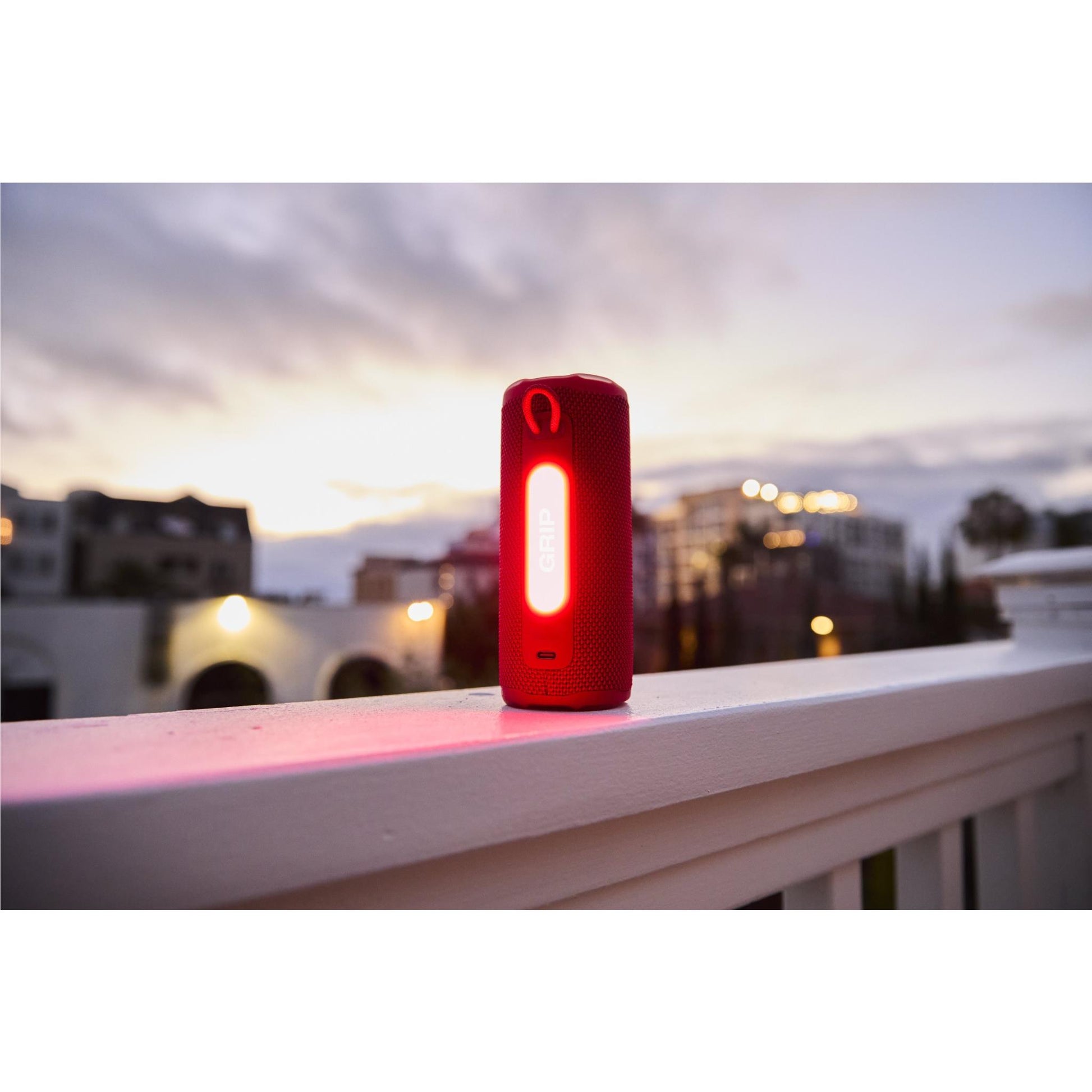 JBL Grip Compact Portable Speaker with Ambient Light (Red)