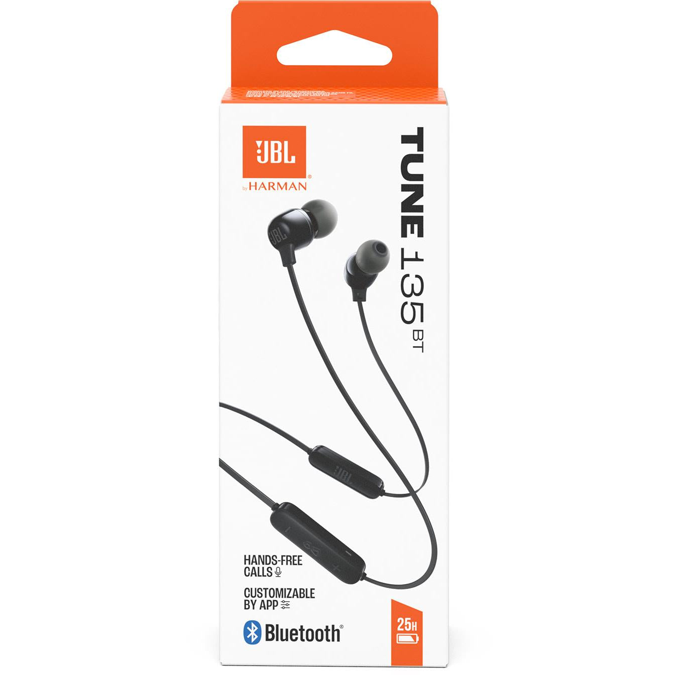 JBL TUNE T135BT Wireless In-Ear Headphones (Black)