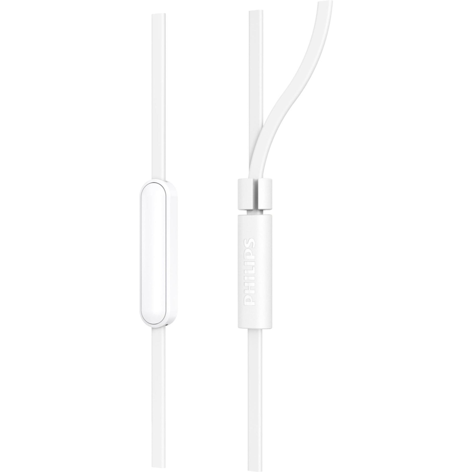Philips TAE1105 Wired Gel Earbuds (White)