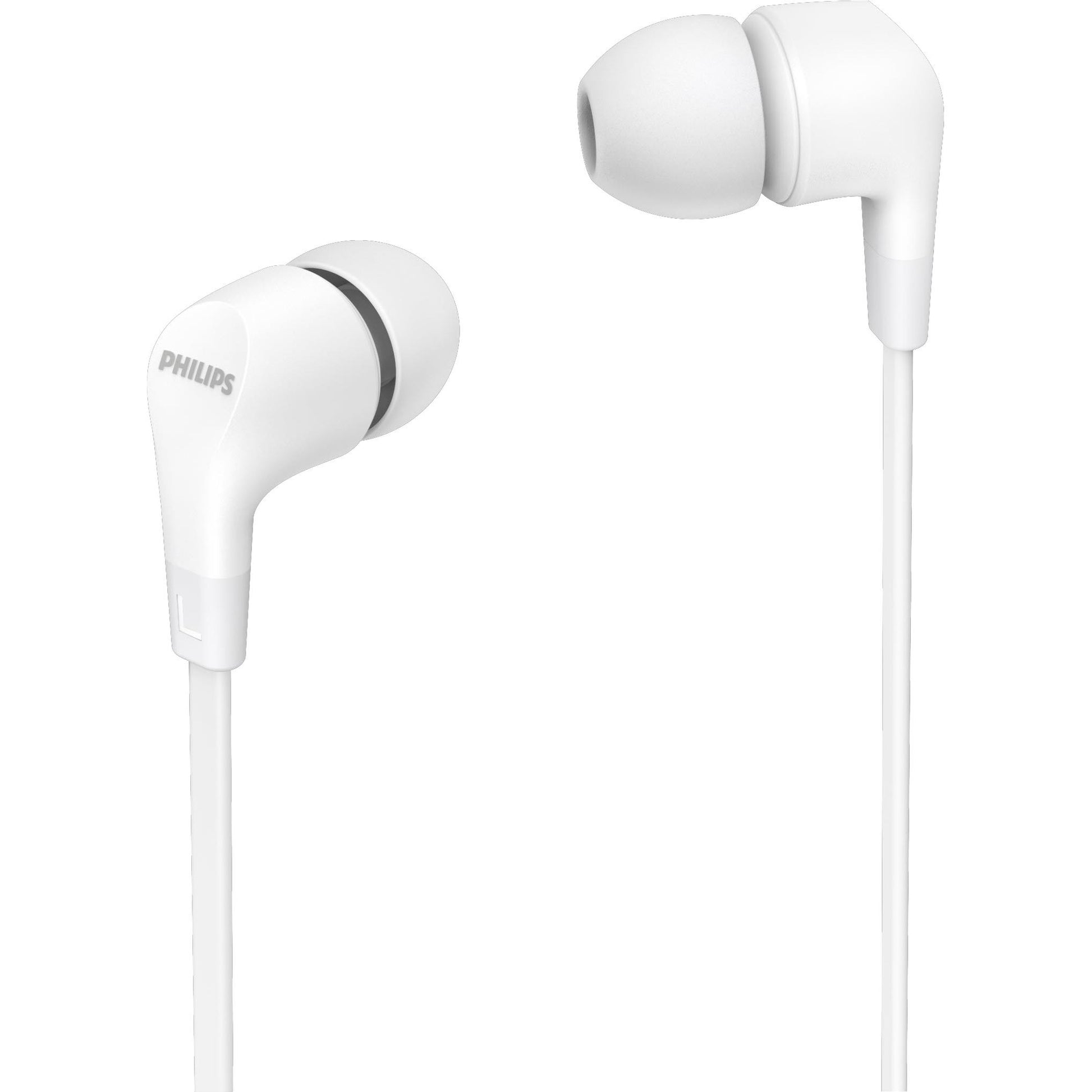 Philips TAE1105 Wired Gel Earbuds (White)