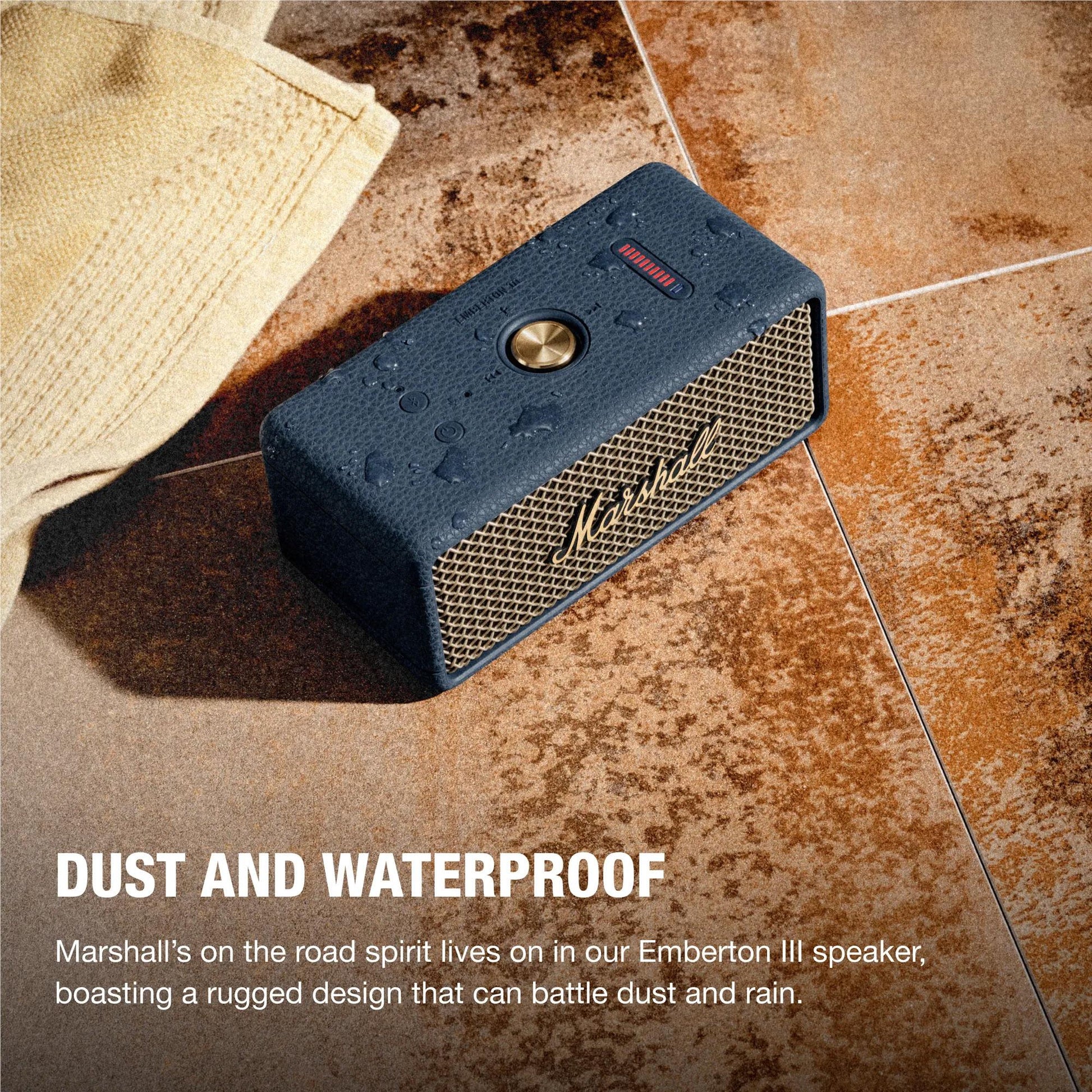 Marshall Emberton III Portable Bluetooth Speaker (Midnight Blue)