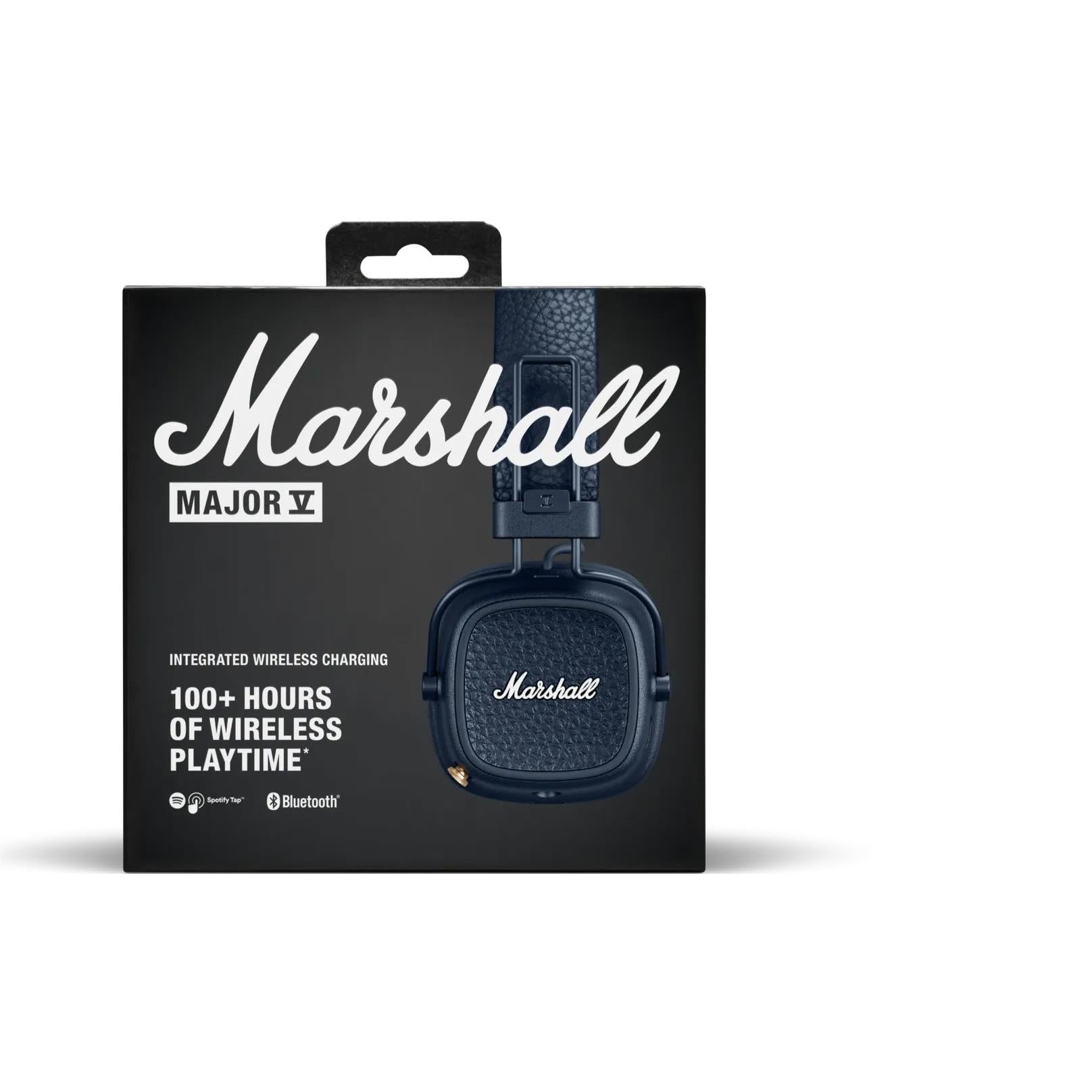 Marshall MAJOR V Wireless On-Ear Bluetooth Headphones (Midnight Blue)