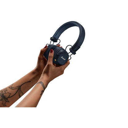 Marshall MAJOR V Wireless On-Ear Bluetooth Headphones (Midnight Blue)