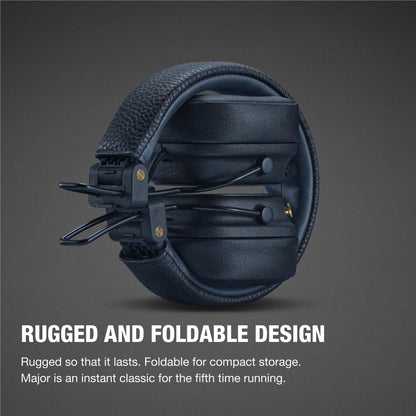 Marshall MAJOR V Wireless On-Ear Bluetooth Headphones (Midnight Blue)
