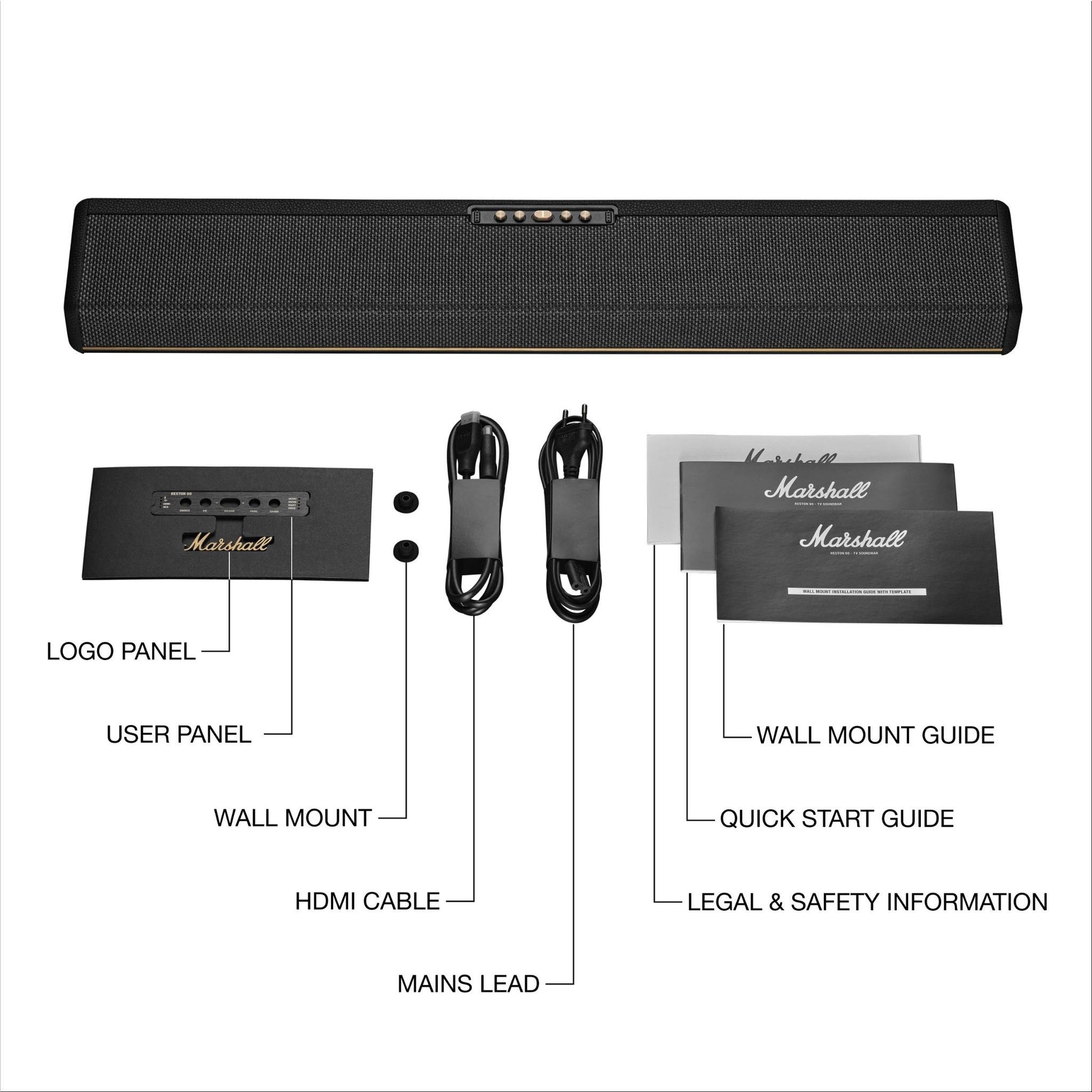 Marshall Heston 60 Soundbar (Black)