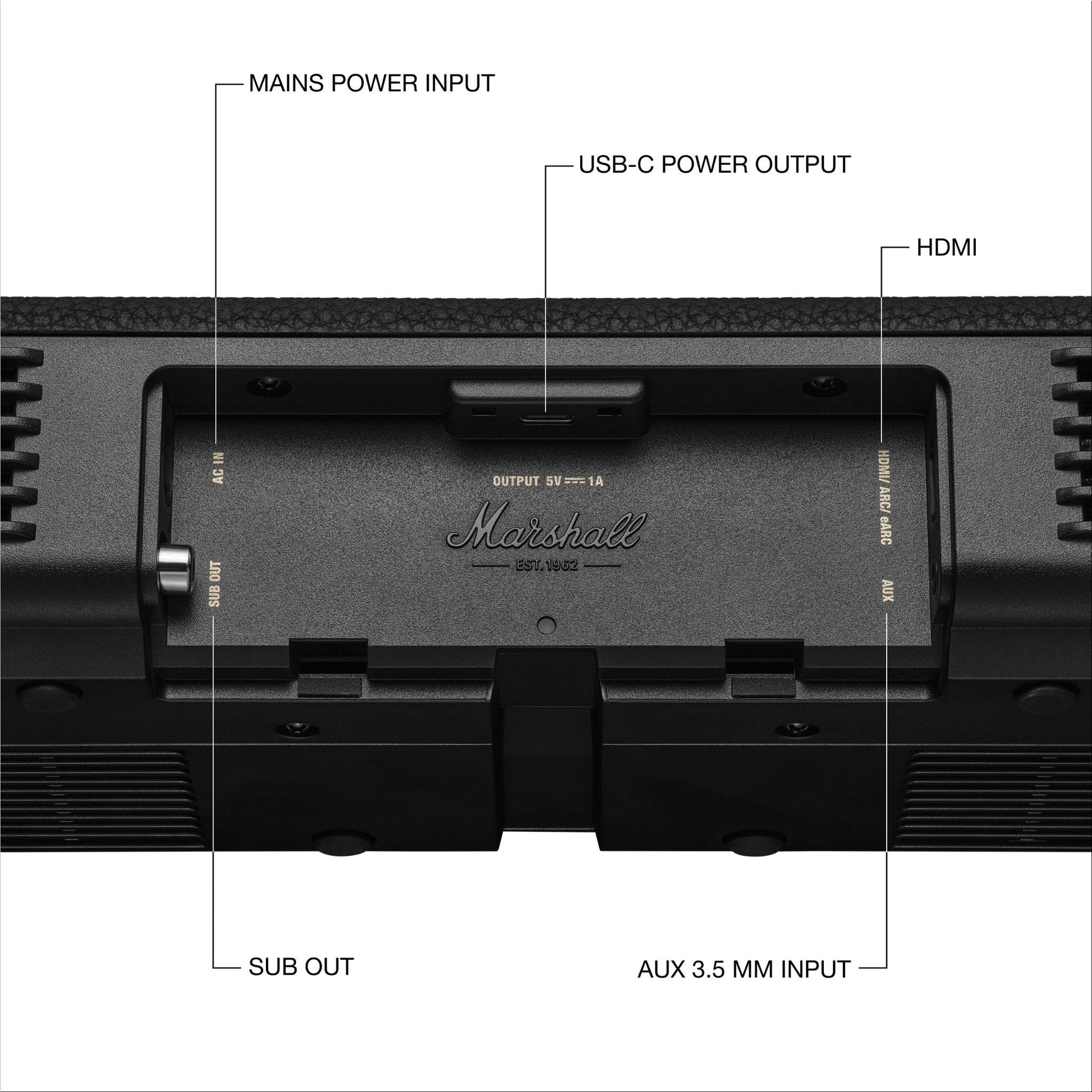 Marshall Heston 60 Soundbar (Black)